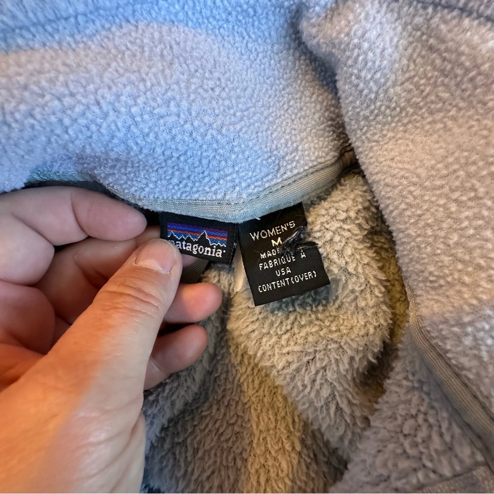 Patagonia Light Blue Teddy Jacket - Picture 9 of 11